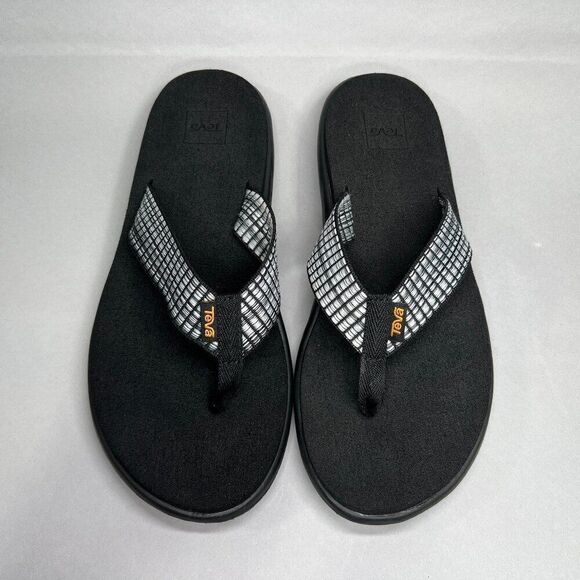Teva Voya Sandals Women's Size 9 Black Summer Beach Athletic Recovery Flip Flops - Picture 3 of 11